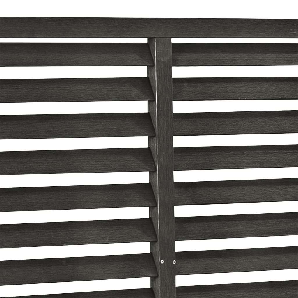 Valla De Lamas Wpc Gris Oscuro 180x180 Cm / Vetonek_0
