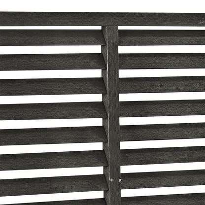 Valla De Lamas Wpc Gris Oscuro 180x180 Cm / Vetonek_0