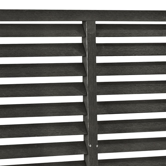 Valla De Lamas Wpc Gris Oscuro 180x180 Cm / Vetonek_0