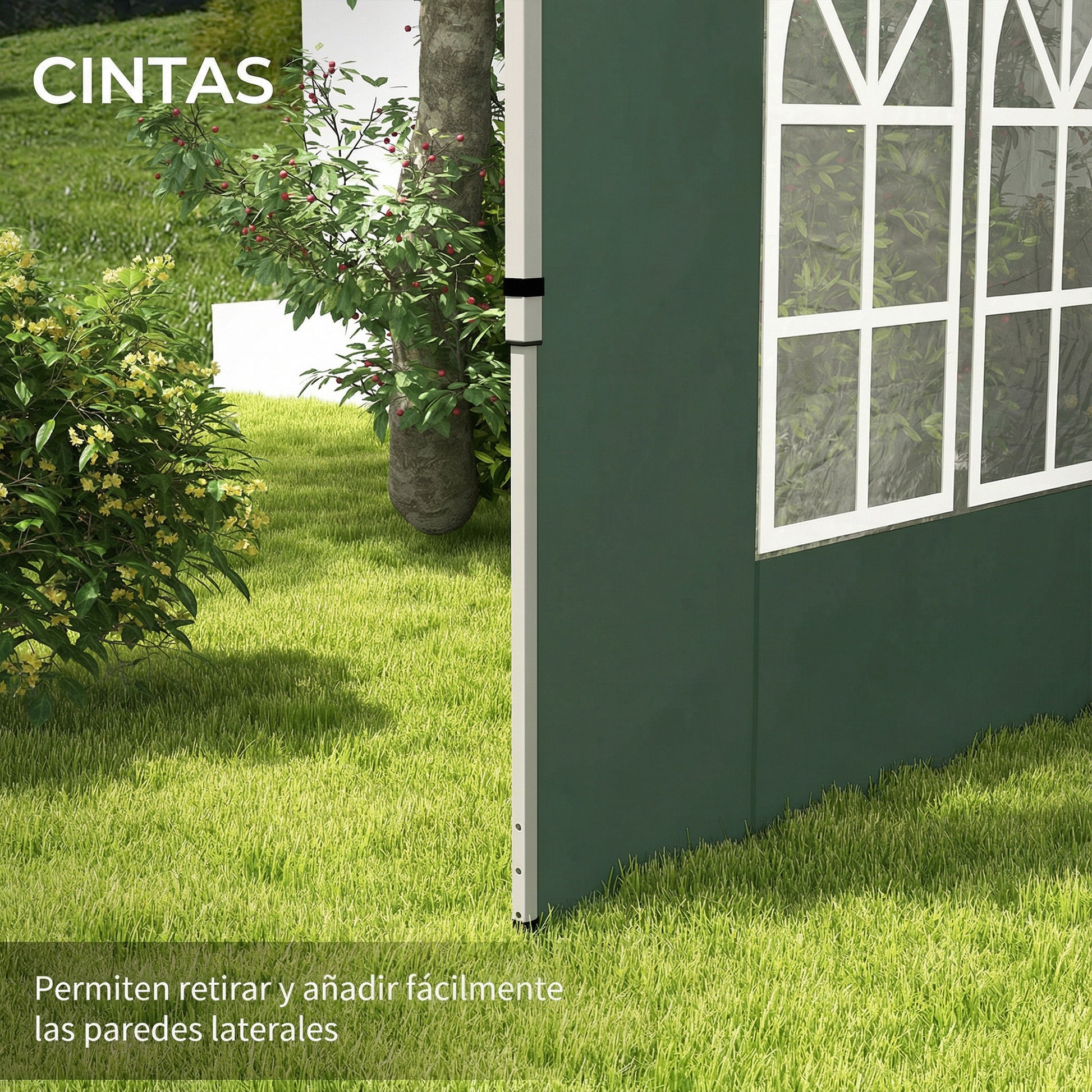Outsunny 2 Paredes Laterales Para Carpas De 3 X 3 / 3 X 4 M_4