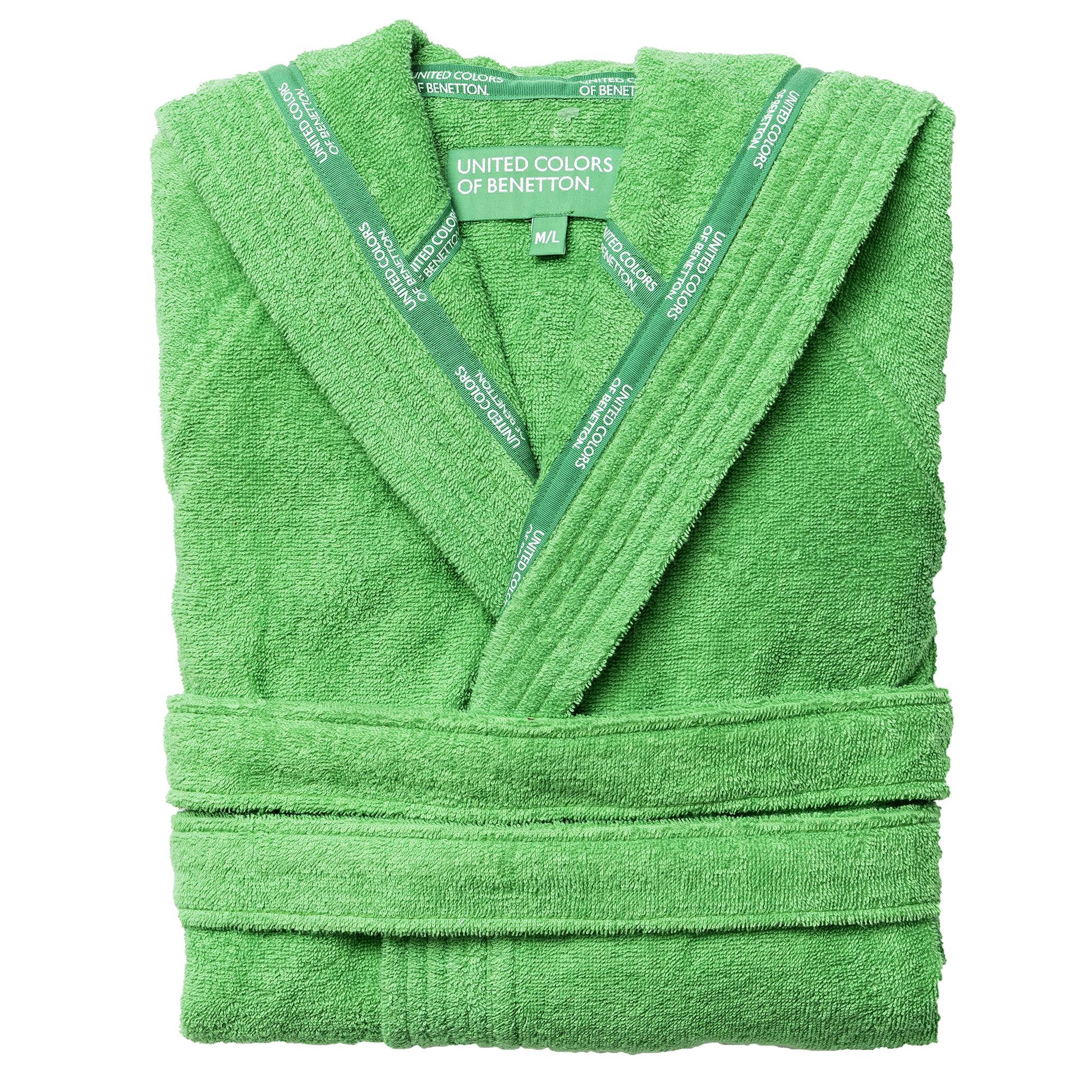 Albornoz Con Capucha L/xl 360gsm 100% Algodón Verde Rainbow_0