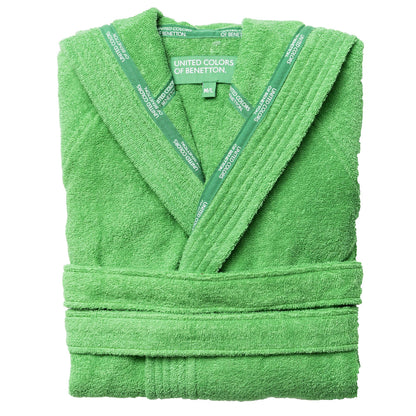 Albornoz Con Capucha L/xl 360gsm 100% Algodón Verde Rainbow_0