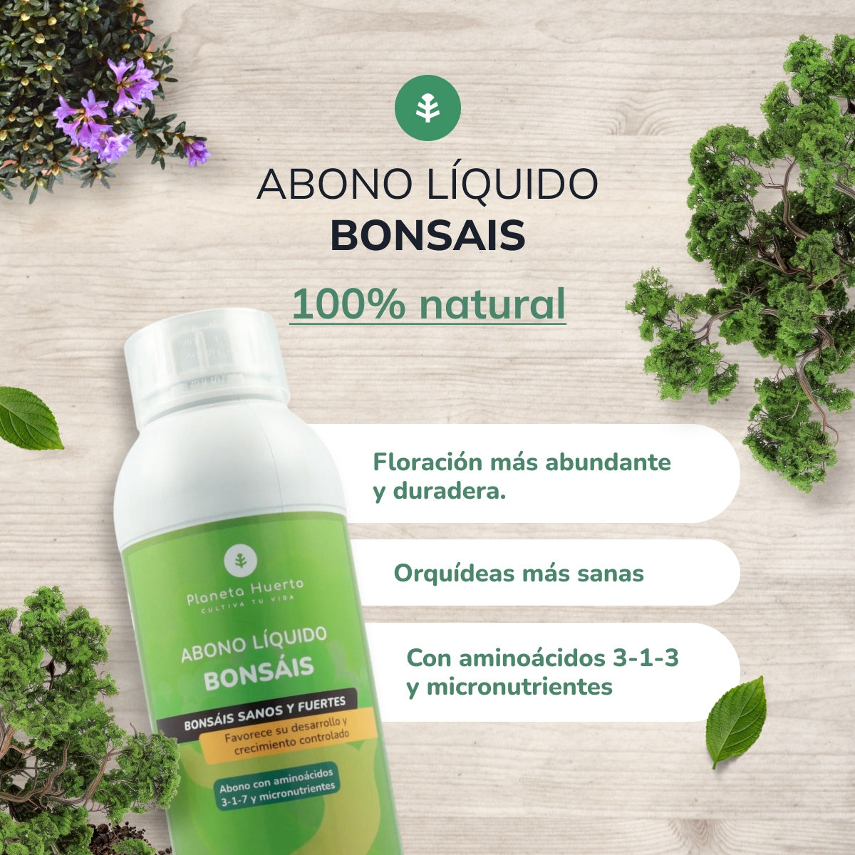 Abono Líquido Bonsái Planeta Huerto 250 ml