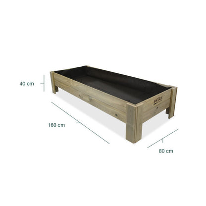 Mesa de cultivo baja Gardenbrico XL40 Hortalia 220 L