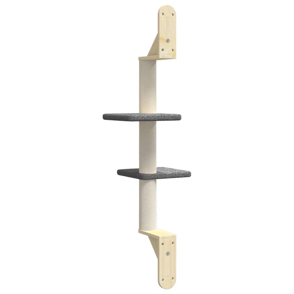 Árbol Rascador Para Gatos De Pared Gris Oscuro 108 Cm_5