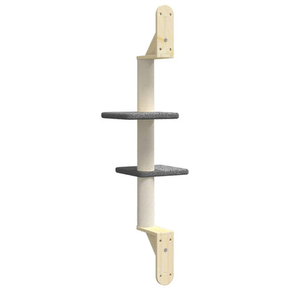 Árbol Rascador Para Gatos De Pared Gris Oscuro 108 Cm_5
