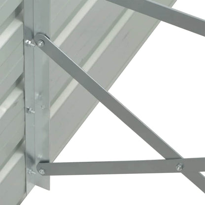 Arriate De Jardín De Acero Galvanizado Gris 320x40x45 Cm_4