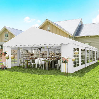 Outsunny Carpa Para Fiesta 12x6 M Outsunny Carpa Para Fiesta 12x6 M Blanco_1