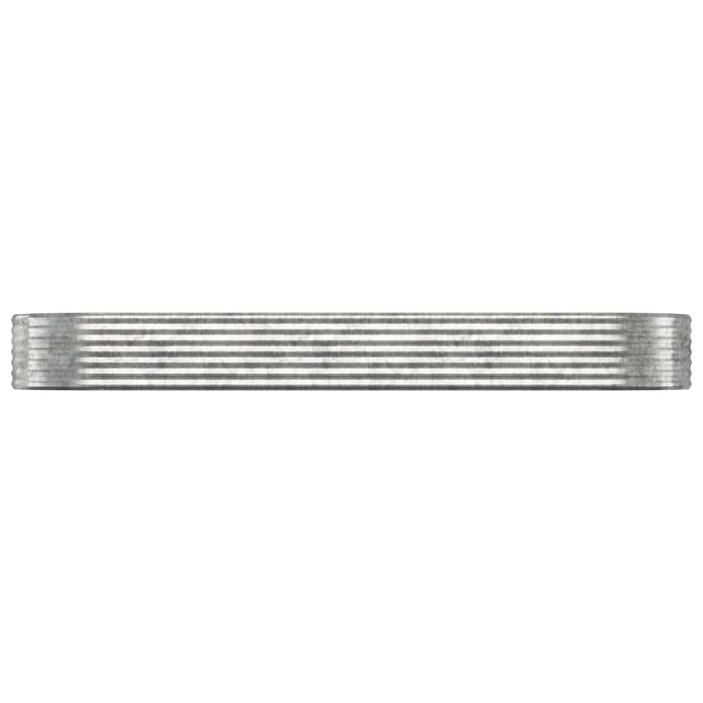 Jardinera Arriate Acero Galvanizado Plata 322x100x36 Cm_2