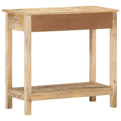 Mesa Consola De Madera Maciza De Mango 80x35x74 Cm_2