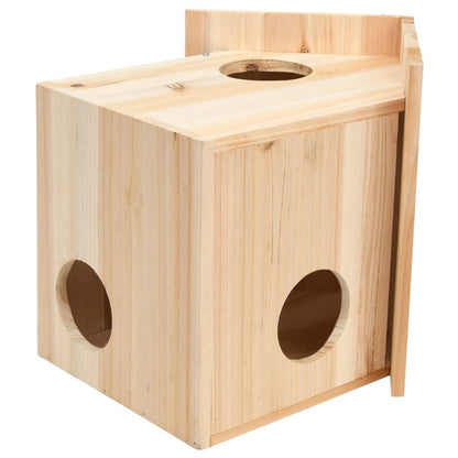Vidaxl Casa Para Ardillas Madera Maciza De Abeto 26x25x29 Cm_5