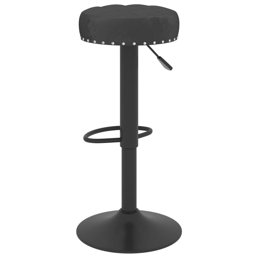 Taburetes De Cocina 2 Unidades Terciopelo Negro_4