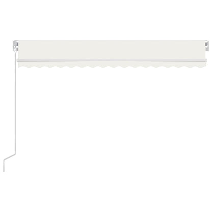 Toldo Manual Retráctil Con Led Color Crema 400x350 Cm_2
