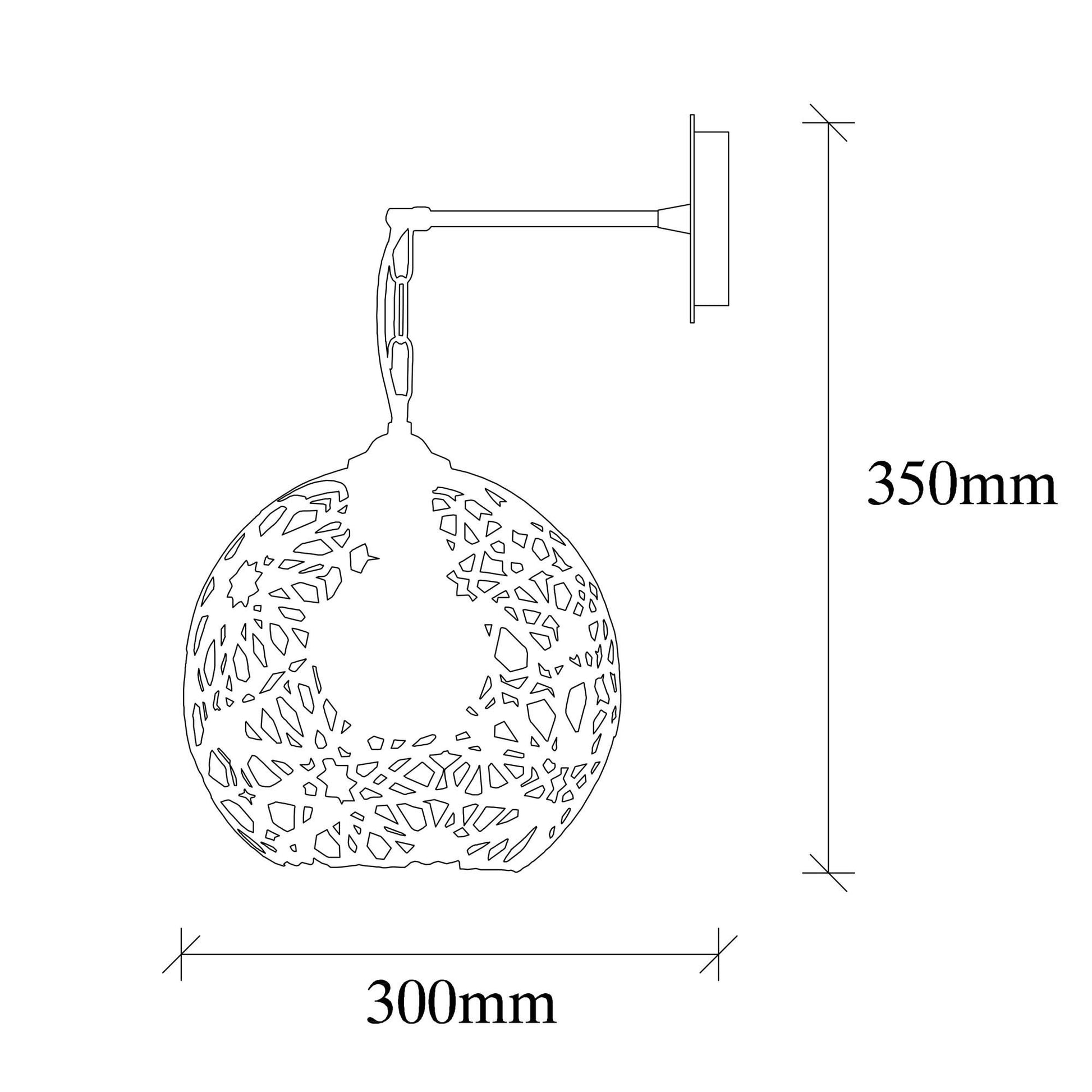 Aplique De Pared, Metal , Negro, 25x30x35, Casquillo E 27 Max 40 W_2
