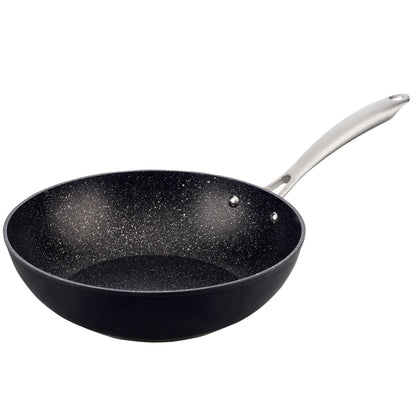 Set Sartenes 28x6.0 Y Wok 28x8.0 Cm Aluminio Forjado Apta Para Inducción San Ignacio Vita_4