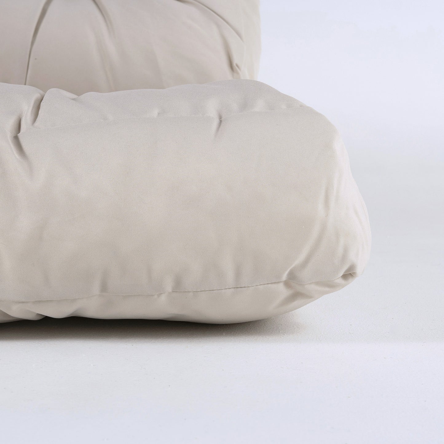 Cojines Para Palets, Cojín De Asiento 80x120x16 Cm + Cojín Respaldo 42x120x16 Cm, Color Crema, Repelente Al Agua_3