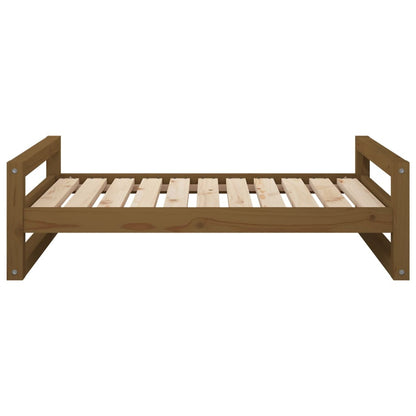 Vidaxl Cama Para Perros Madera Maciza Pino Marrón Miel 95,5x65,5x28 Cm_4