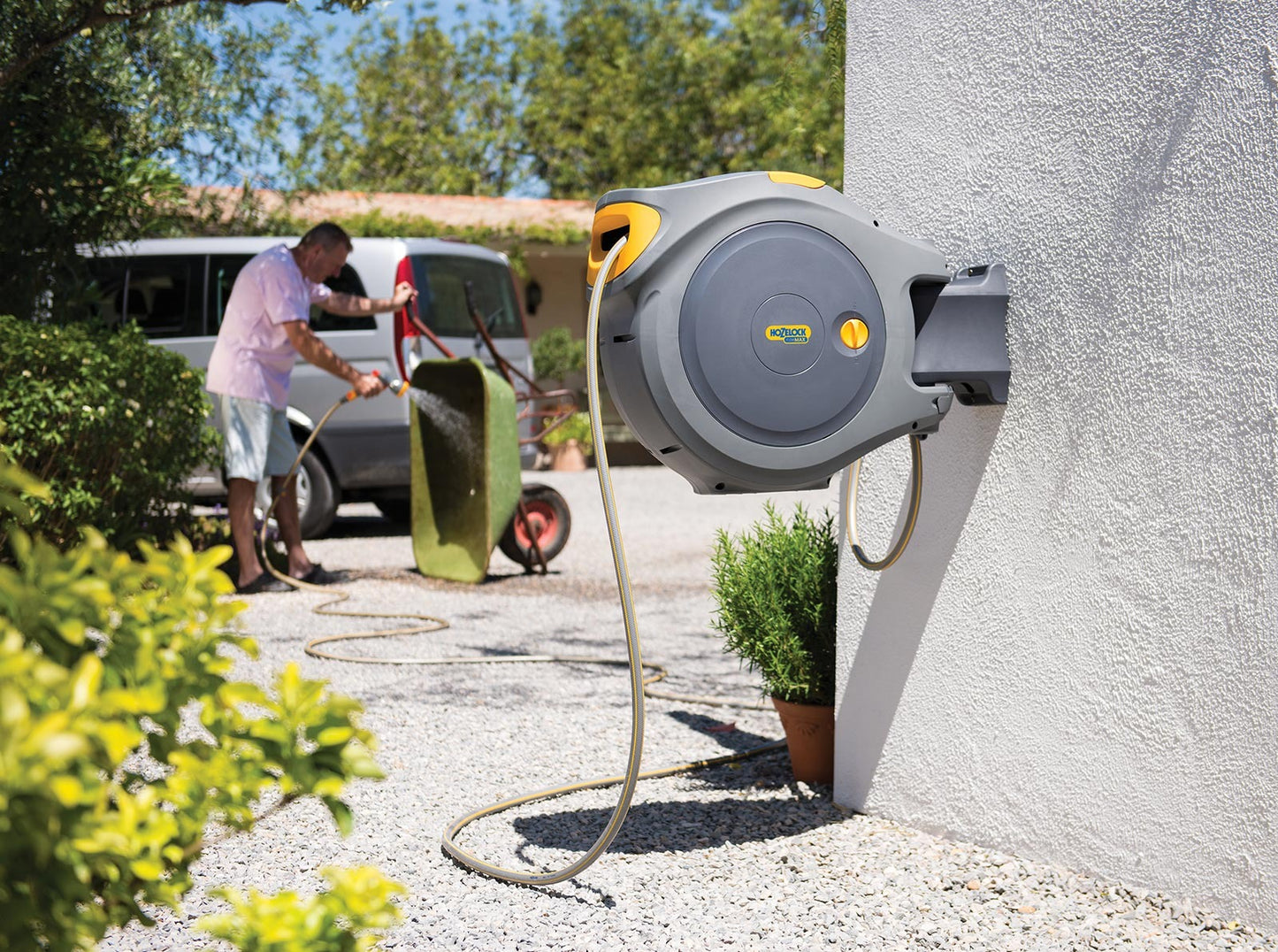 Portamangueras automático AutoReel Flowmax 30 m Hozelock