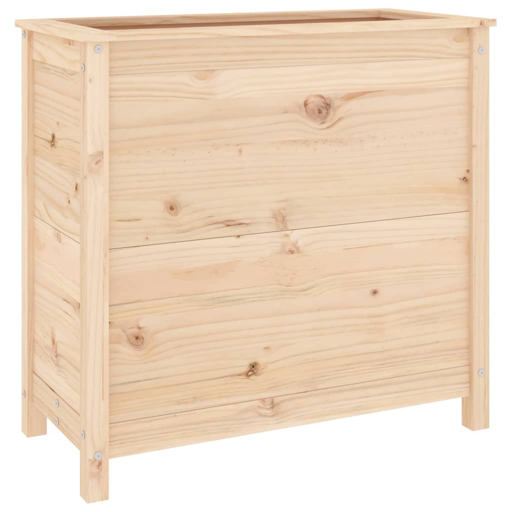 Jardinera Madera Maciza De Pino 82,5x40x78 Cm_0