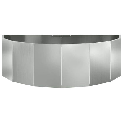 Jardinera Plateado 120 X 60 X 35 Cm Acero Galvanizado_4