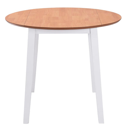 Mesa De Hojas Abatibles Redonda Mdf Blanca_0