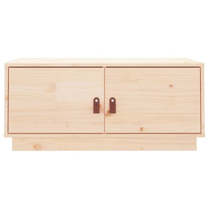 Mesa De Centro De Madera Maciza De Pino 80x50x35 Cm_4