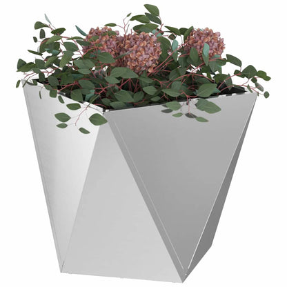 Jardinera 2 Uds. Plateado 40 X 40 X 40 Cm Acero Galvanizado_2