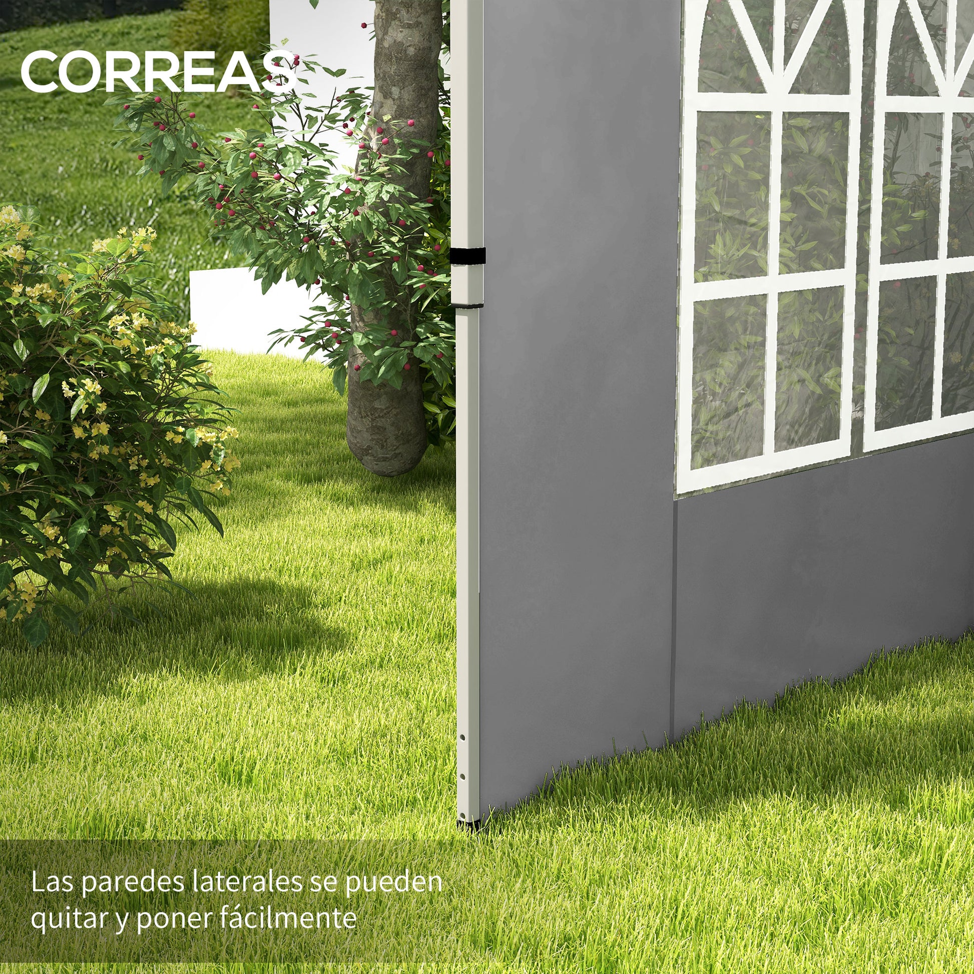 Outsunny 2 Paredes Laterales Para Carpas De 3 X 3 / 3 X 4 M_4