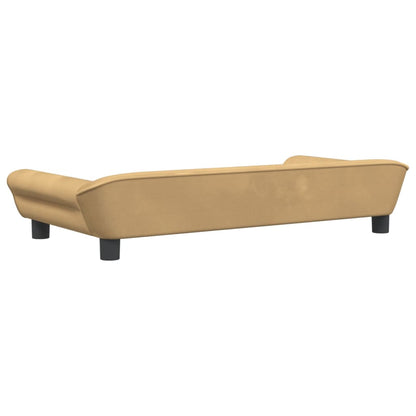 Cama Para Perros De Terciopelo Marrón 100x50x21 Cm / Vetonek_1