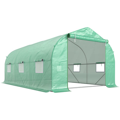 Invernadero Outsunny Verde 450x300x205 Cm Acero_0