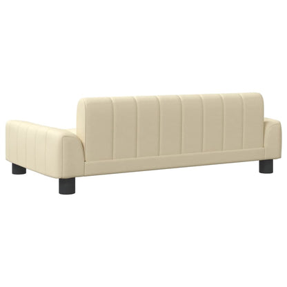 Cama Para Perros De Tela Crema 90x53x30 Cm / Vetonek_4