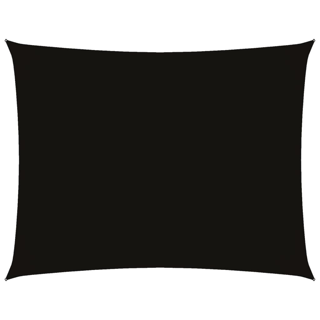 Vidaxl Toldo De Vela Rectangular Tela Oxford Negro 4x6 M_0