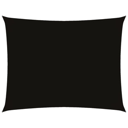 Vidaxl Toldo De Vela Rectangular Tela Oxford Negro 4x6 M_0
