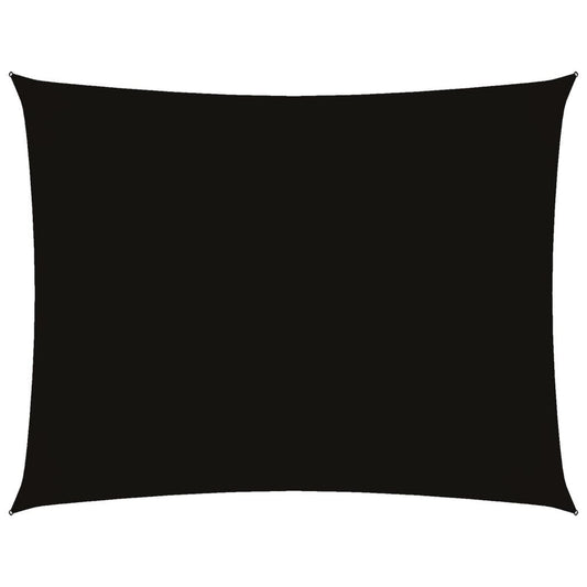 Vidaxl Toldo De Vela Rectangular Tela Oxford Negro 4x6 M_0