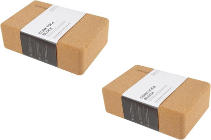 Bloque De Yoga Perpetual De Corcho 100% Natural - 2 Unidades - Ladrillo De Yoga Antideslizante_0