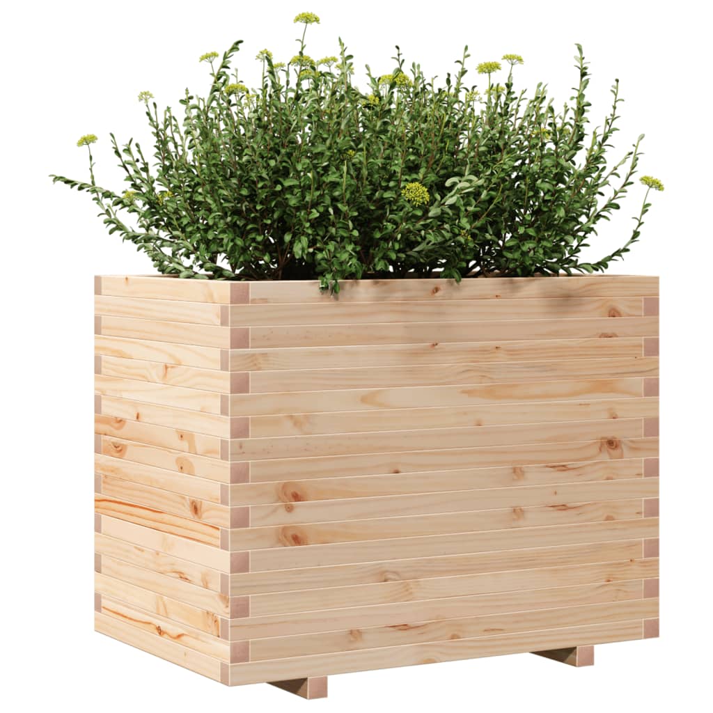 Jardinera Madera Maciza De Pino 90x60x72 Cm_3