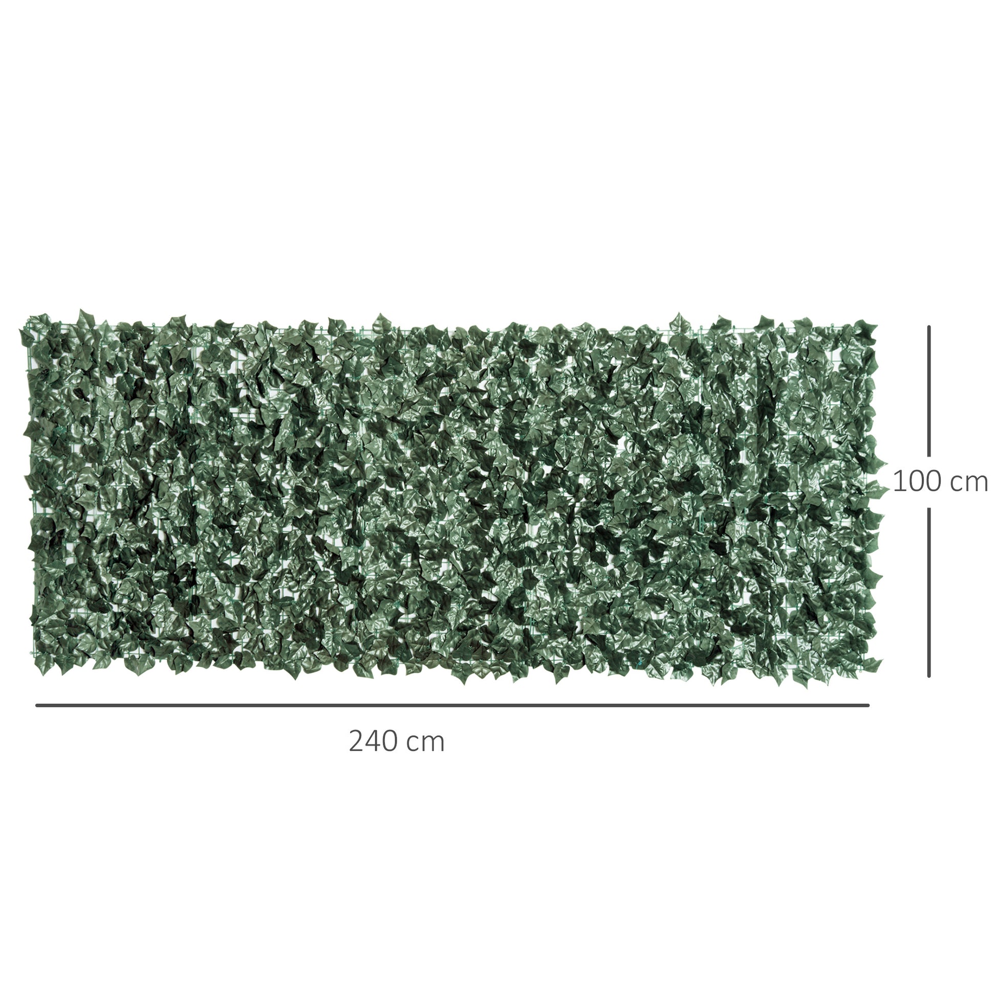Outsunny Seto Artificial Ocultación Jardín 2,4x1 M Para Terraza Balcón Exterior_2