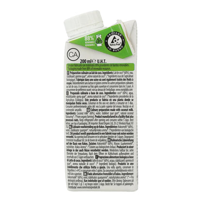 Preparado culinario Leche de Coco Cuisine Ecomil 200 ml