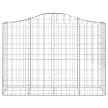 Cestas Gaviones 14 Uds Forma De Arco Hierro 200x50x140/160 Cm_3