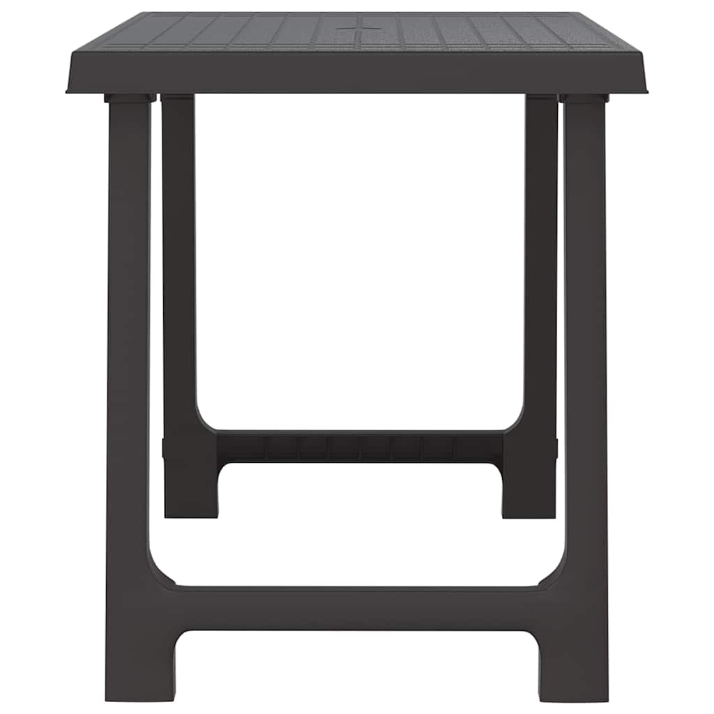 Vidaxl Mesa De Camping Aspecto De Madera Pp Gris Antracita 79x56x64 Cm_3