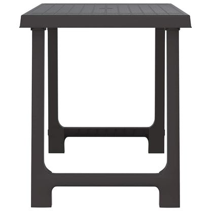 Vidaxl Mesa De Camping Aspecto De Madera Pp Gris Antracita 79x56x64 Cm_3
