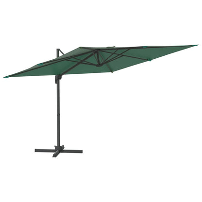 Vidaxl Sombrilla Jardín Voladiza Con Palo De Aluminio Verde 400x300 Cm_0