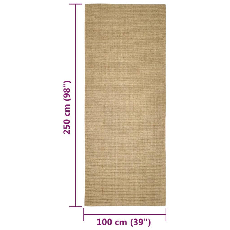 Vidaxl Alfombra De Sisal Para Rascador 100x250 Cm_5