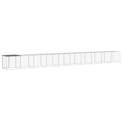 Vidaxl Gallinero Con Techo Acero Galvanizado Antracita 1003x98x90 Cm_4