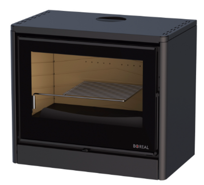 Bricosol Estufa Con Turbina De Leña Boreal Modelo E1000s Negro_0