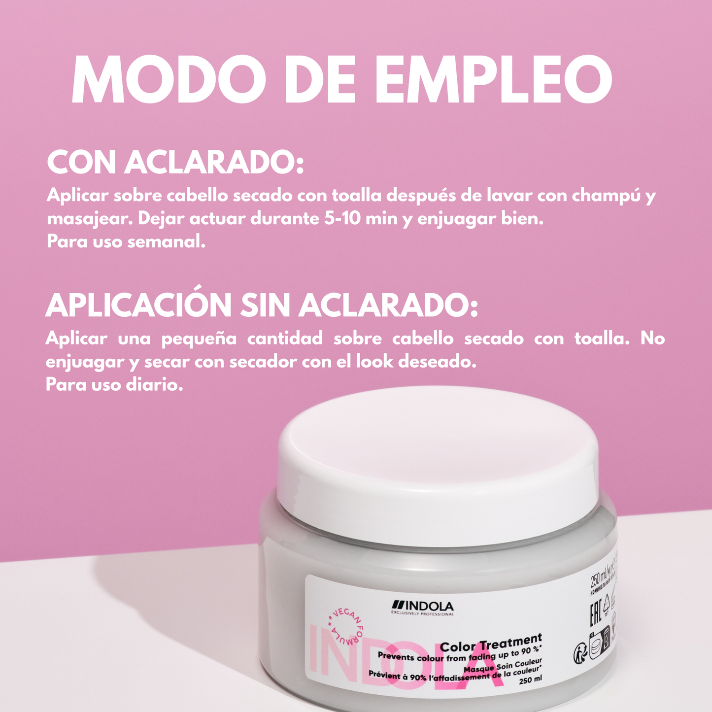 Indola Tratamiento Protector Del Color Teñido Profesional 250ml_5