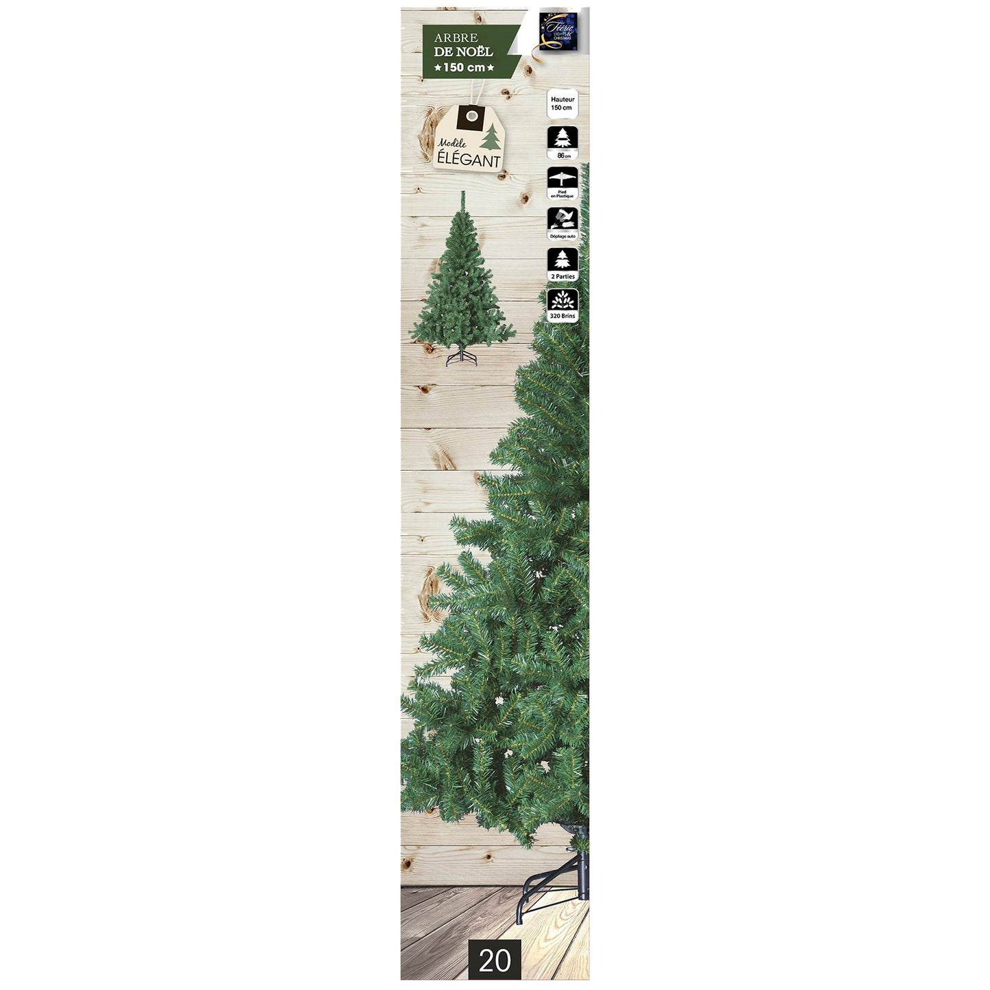 Well Home Elegante Abeto Verde - Altura De 150 Cm_2