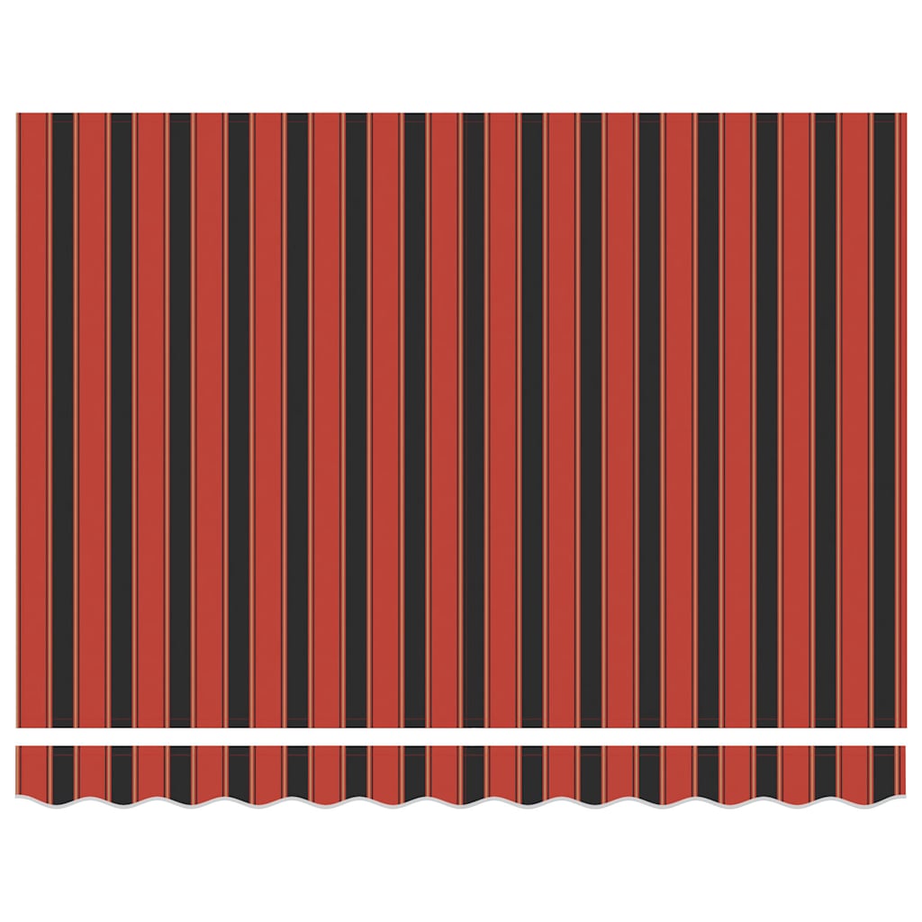 Toldo Retráctil Aluminio Y Tela Naranja Y Marrón 3x2,5 M_5
