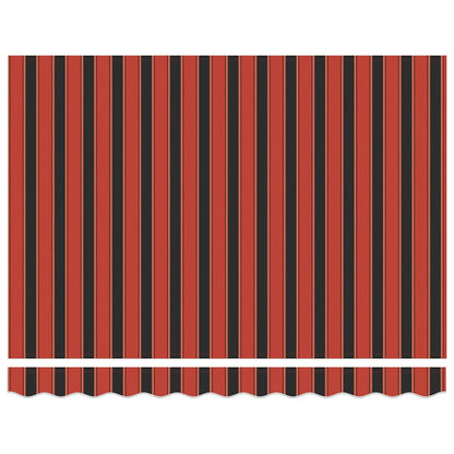 Toldo Retráctil Aluminio Y Tela Naranja Y Marrón 3x2,5 M_2