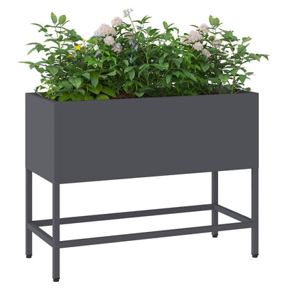 Jardinera Elevada Antracita 60 X 26 X 45 Cm Acero_2